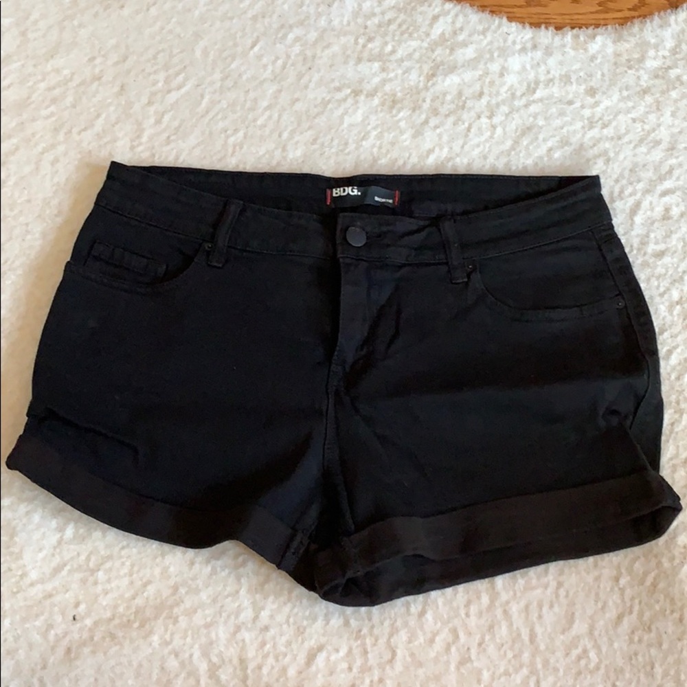 UO BDG black shorts
